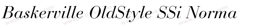 Baskerville OldStyle SSi Normal字体转换